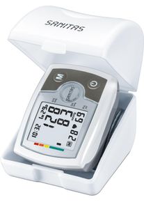 Sanitas Handgelenk-Blutdruckmessgerät »SBM 03 Messung von Blutdruck und Puls am Handgelenk« Mit farbiger Einstufung der Messergebnisse,...