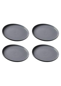 Ritzenhoff & Breker Ritzenhoff & Breker Speiseteller »Speiseteller Jasper ø 26.0 cm 4er Set« in schwarz