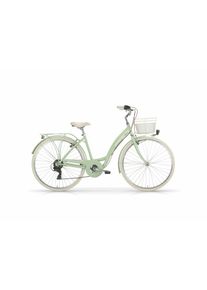 MBM Cityrad »Citybike New Primavera 26 Zoll« in grün, Größe 26 Zoll (66,04 cm) hinten: 26 Zoll (66,04 cm)