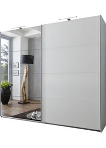 wimex Schwebetürenschrank »Ernie Kleiderschrank mit Spiegel in weiß, Größe B/H/T: 225 cm x 210 cm x 65 cm