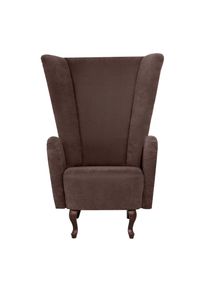 Max Winzer Ohrensessel »Anastasia Designsessel in braun, Größe B/H/T: 90 cm x 123 cm x 92 cm