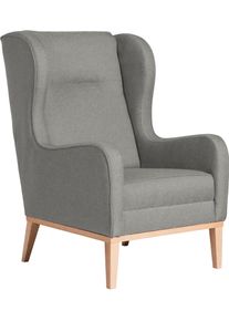 Max Winzer Ohrensessel »Anthony eleganter Hochlehner in grau, Größe B/H/T: 66 cm x 104 cm x 78 cm