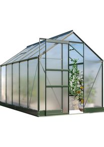 Vitavia Gewächshaus »Apollo 6200« Alu-Profile in grün, Größe B/H/T: 195 cm x 207,4 cm x 323,2 cm