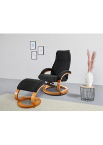 Home Affaire Relaxsessel »Paris in schwarz, Größe B/H/T: 67 cm x 107 cm x 78 cm