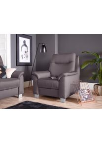 Sit & More Sit&More Sessel »Boccaccio« inklusive Federkern und Kopfteilverstellung in grau, Größe B/H/T: 90 cm x 104 cm x 96 cm