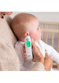 Braun Ohr-Fieberthermometer »ThermoScan 6 Ohrthermometer IRT6515« Inklusive 21 Einweg Schutzkappen in weiß