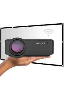 LA VAGUE LED-Beamer »LED-Projektor inkl. LV-STA100FP LV-HD340 Wi-Fi BUNDLE« ( ) in schwarz