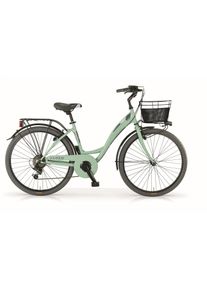 MBM Cityrad »Citybike Agorà 26 Zoll Mint« in grün, Größe 26 Zoll (66,04 cm) hinten: 26 Zoll (66,04 cm)