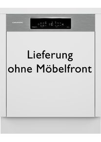 Grundig vollintegrierbarer Geschirrspüler »GNVP4410DW 7637691677« 14 Maßgedecke seitlicher Statusindikator in silberfarben