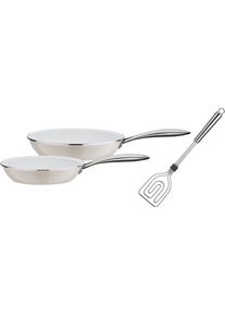 GSW Pfannen-Set »CERAMICA color« Aluminium Set in beige, Größe Ø 28 cm