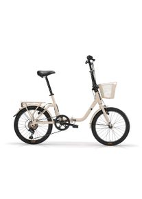MBM Faltrad »Klapprad 20 Zoll KANGAROO creme« in beige, Größe 20 Zoll (50,80 cm) hinten: 20 Zoll (50,80 cm)