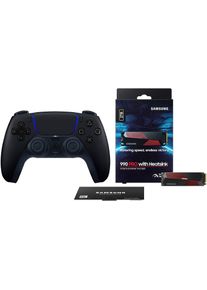Playstation 5 Controller »PS5 DualSense Controller + Samsung 990 PRO Heatsink interne SSD 2TB« in schwarz