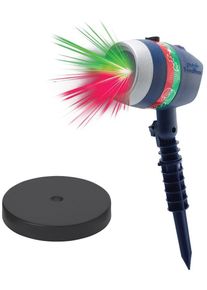 MediaShop Motivstrahler »Star Shower Laser Magic« Inkl. 20 m Spezial Outdoor-Verlängerungskabel und Indoor-Standfuß in bunt, Größe Höhe: 40 cm