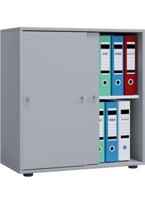 Vcm Aktenschrank »Büroschrank Aktenschrank Schiebetüren Lona 2fach« in grau