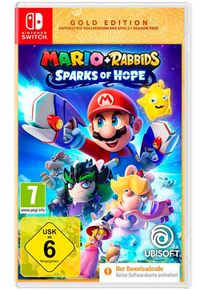 Ubisoft Spielesoftware »Mario + Rabbids Sparks of Hope Gold Edition (Code in a Box)« Nintendo Switch in farblos