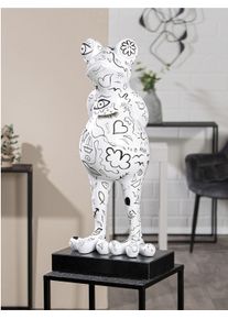 Casablanca By Gilde Tierfigur »Frosch "Frog Modern Art"« in weiß, Größe B/H/T: 30 cm x 68 cm x 30 cm