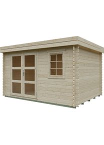 Kiehn-Holz Gartenhaus »Schaalsee« aus naturbelassenem Fichtenholz in beige