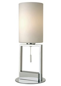 Sompex Tischleuchte E27 in silberfarben, Größe Ø 13 cm Höhe: 40 cm