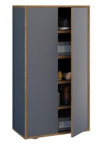 Vcm Schuhschrank »XL Holz Großer Schuhschrank Schuhkommode Salia B60« in grau