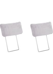 Places of Style Kopfstütze »Costello in silberfarben, Größe B/H/T: 48 cm x 26 cm x 18 cm