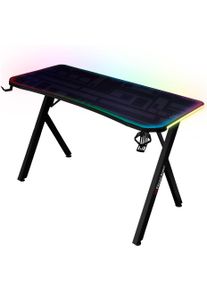 X Rocker Gamingtisch »Lumio RGB - Gaming Schreibtisch mit Beleuchtung & App-Steuerung« in schwarz