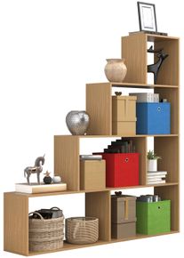 Vcm Standregal »Holz Regal Raumteiler Standregal Bücher Dubila L« in braun