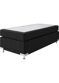 Westfalia Schlafkomfort Boxspringbett »Holland« ohne Kopfteil in grau, Größe Liegefläche B/L: 100 cm x 200 cm