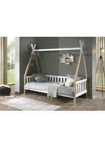 Vipack Kinderbett »Tipi in weiß, Größe Liegefläche B/L: 90 cm x 200 cm