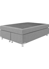 Westfalia Schlafkomfort Boxspringbett »Holland« ohne Kopfteil in grau, Größe Liegefläche B/L: 140 cm x 200 cm