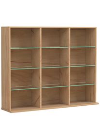 Vcm Standregal »Holz CD DVD Standregal Bücherregal Regal Zilas L«