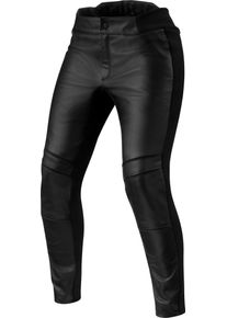 Revit Maci, leather/textile pants women , color: Black , size: Long 40