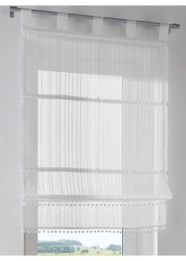 HEINE HOME Raffrollo mit Schlaufen in weiß