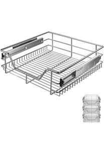 Casaria Keukenlade Set van 3 Metaal 50cm Telescopisch