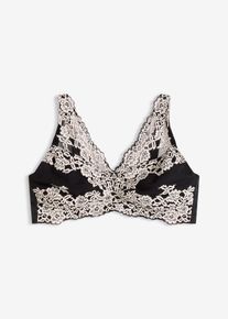 Minimizer-BH utan bygel med vadderade axelband - svart - storlek 80C - bonprix
