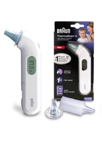 Braun IRT 3030 ThermoScan 3 detsk&yacute; teplomer, bezkontaktn&yacute;, infračerven&yacute;, do ucha