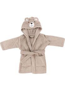 Avelia Kinderbademantel, Beige, Textil, B&auml;r, Gr. 0-3, unisex, ISO 9001, Gots, AZO-frei, Oeko-Tex&reg; Standard 100, Global Recycled Standard (Grs), besonders flauschig, angenehm warm, Heimtextilien, Badtextilien, Badem&auml;ntel, Badem&auml;ntel Kinder