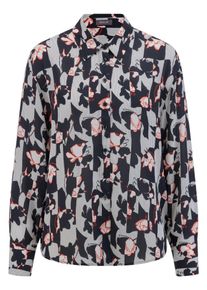 Peter Hahn Basler - Long-Bluse mit überschnittener Schulter, multicolor, Gr. 50, Viskose