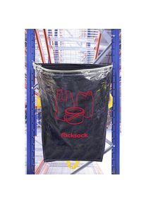 Racksack , capacidad 160 l, azul/transparente