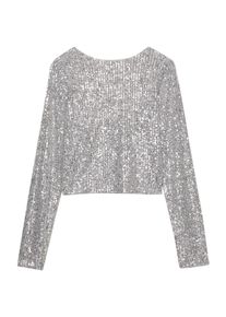 Pull&Bear Pull&Bear T-shirt 'PACIFIC' Femme argent taille L