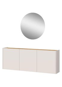 Germania , Garderoben-Set »GW-Libbiano« 2 Stk. tlg. , Kaschmir/Navarra-Eiche-Nb.