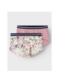 name it , Jugendliche , Boxershorts »NKFHIPSTER 2P NOSTALGIA FLOWER NOOS« , Nostalgia Rose , 122 (128) , 122 (128) , Unterwäsche von name it für...