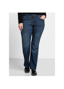 sheego , Damen , Bootcut-Jeans , dark blue denim , Kurzgrößen , 23 -Kurzgrößen , 23
