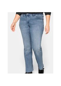 sheego , Damen , Bootcut-Jeans , light blue-denim , Kurzgrößen , 22 -Kurzgrößen , 22