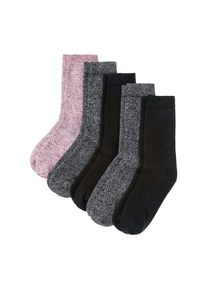 bonprix, Damen, Kuschelsocken &raquo;Thermo Frottee Socken mit Bio-Baumwolle (5er Pack)&laquo; Packung, 5, 5 Paar tlg. Thermo Frottee Socken mit Bio-Baumwolle (