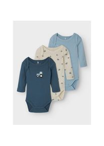 name it , Strampler »NBMBODY 3P LS JET STREAM TRACTOR NOOS«, 3 Stk. , Jet Stream , N-Gr , 80 -N-Gr , 80 , Body von name it für Jungen