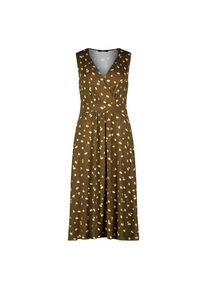 Zero , Jerseykleid »Jerseykleid mit Wickeloptik« , KhakiCream , EURO , 40 -EURO , 40 , Passform: Figurbetont