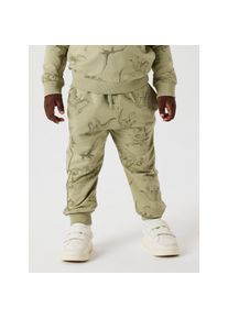 name it, Herren, Sweatpants &raquo;NMMVARON f&uuml;r Jungen mit Tunnelzug und Markenlabel&laquo; bedruckt, casual, normal, Baumwolle, ohne Kragen, Tea, N-Gr, 122 -N-Gr