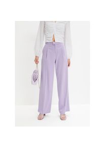 bonprix, Damen, Bundfaltenhose &raquo;Bundfaltenhose&laquo; Bundfaltenhose, hellviolett, N-Gr, 38 -N-Gr, hellviolett, Bundfaltenhose mit lockerer Passform