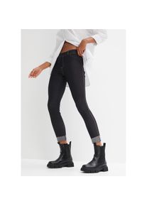 bonprix, Damen, Leggings &raquo;Leggings in Jeansoptik aus Baumwoll-Mix&laquo; Leggings in Jeansoptik aus Baumwoll-Mix, schwarz denim, N-Gr, 48/50 (XL) -N-Gr, 