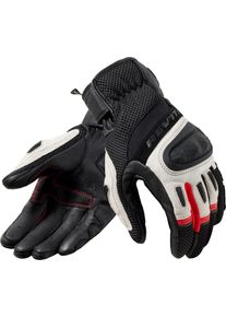Revit Dirt 4, gants , couleur: Noir/Gris Clair/Rouge , taille: S